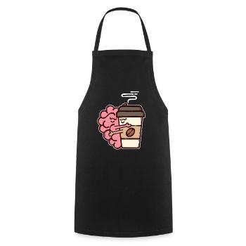 Kaffee Trinken Kaffeebohnen Kaffeeliebhaber - Kochschürze - Schwarz - Vorne - AI Model Male 185 dark (185cm)