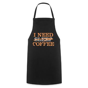 Coffee Lovers Statement Koffee Coffee Fatigue - Cooking Apron - black - Front - AI Model Male 185 dark (185cm)