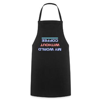 Caffeine Coffee Drinking Statement Coffee Lovers - Cooking Apron - black - Front - AI Model Male 185 dark (185cm)
