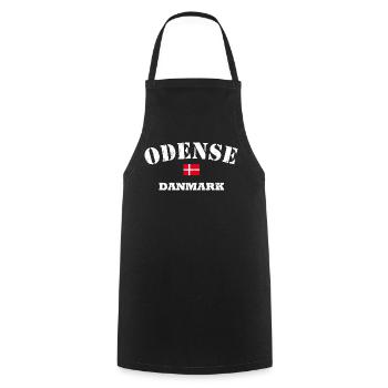 Odense Danemark - Tablier de cuisine - noir - Devant - AI Model Male 185 dark (185cm)