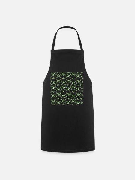 St Patrick´s Day, Kleeblätter Muster - Kochschürze - Schwarz