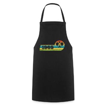 Pickleball Player Born 1969 Birthday Game - Cooking Apron - black - Front - AI Model Male 185 dark (185cm)
