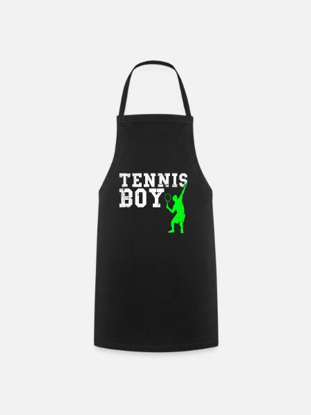 Tennis boy - Kochschürze - Schwarz