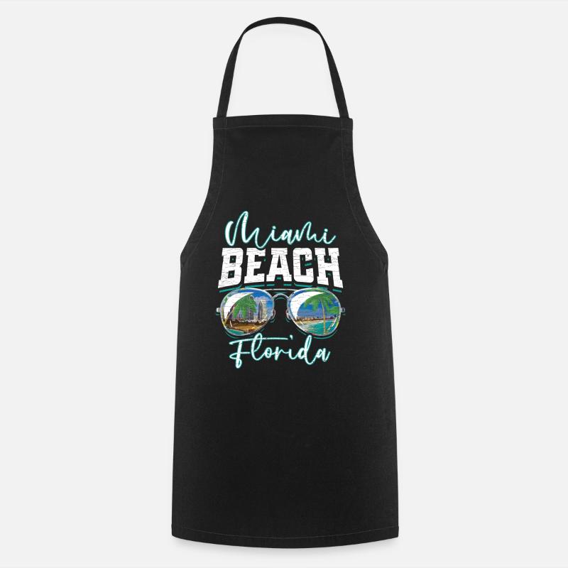 Miami Beach Florida - Kochschürze - Schwarz