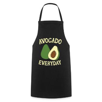 Avocado Every Day Avocado Lover Guac Guacamole - Cooking Apron - black - Front - AI Model Male 185 dark (185cm)