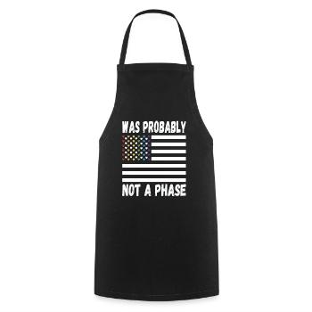 LGBTQ Pride Rainbow was probably not a phase after all - Cooking Apron - black - Front - AI Model Male 185 dark (185cm)