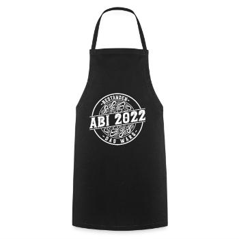Abitur Gymnasium Damen und Herren Abi 2022 - Kochschürze - Schwarz - Vorne - AI Model Male 185 dark (185cm)