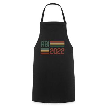 Abitur Gymnasium Damen und Herren Abi 2022 - Kochschürze - Schwarz - Vorne - AI Model Male 185 dark (185cm)