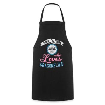 Dragonflies Flying Insect Quotes Entomologist - Cooking Apron - black - Front - AI Model Male 185 dark (185cm)