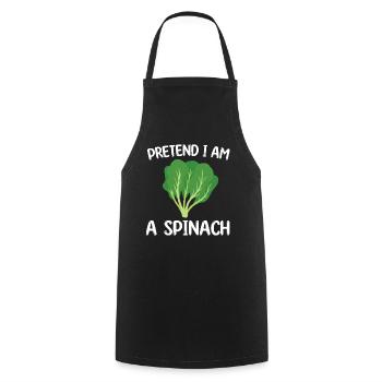 Spinach - Cooking Apron - black - Front - AI Model Male 185 dark (185cm)