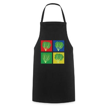 Spinach Shirt - Cooking Apron - black - Front - AI Model Male 185 dark (185cm)