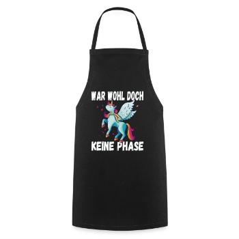 LGBTQ Pride Regenbogen War Wohl Doch Keine Phase - Kochschürze - Schwarz - Vorne - AI Model Male 185 dark (185cm)