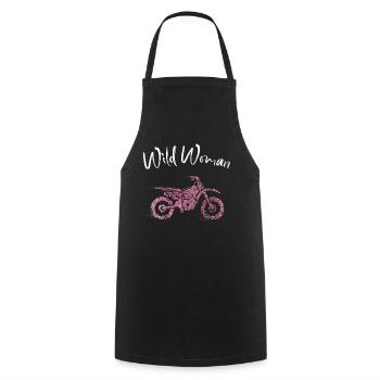 Motorcycle Motorcyclist Motorcycle Tour - Cooking Apron - black - Front - AI Model Male 185 dark (185cm)