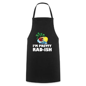 Radieschen Wassersport - Kochschürze - Schwarz - Vorne - AI Model Male 185 dark (185cm)