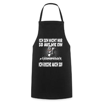 Stinktier Lustige Stinktiere Zootier Geschenk für - Kochschürze - Schwarz - Vorne - AI Model Male 185 dark (185cm)