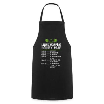 Landscaper Landscaping Landscape - Cooking Apron - black - Front - AI Model Male 185 dark (185cm)