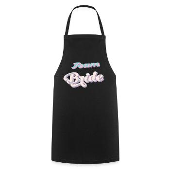 Team bride bachelorette party - Cooking Apron - black - Front - AI Model Male 185 dark (185cm)