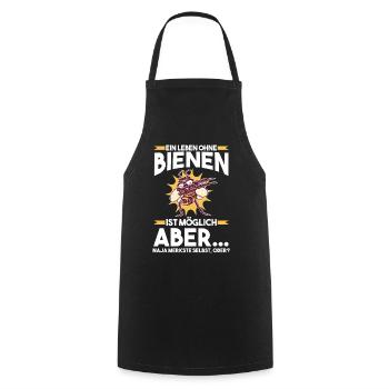 Imker Imkerei Biene Bienen - Kochschürze - Schwarz - Vorne - AI Model Male 185 dark (185cm)
