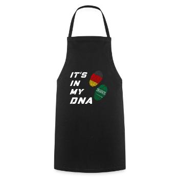 In my DNA Germany and Saudi Arabia - Cooking Apron - black - Front - AI Model Male 185 dark (185cm)