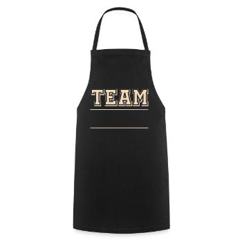 Équipe - Tablier de cuisine - noir - Devant - AI Model Male 185 dark (185cm)