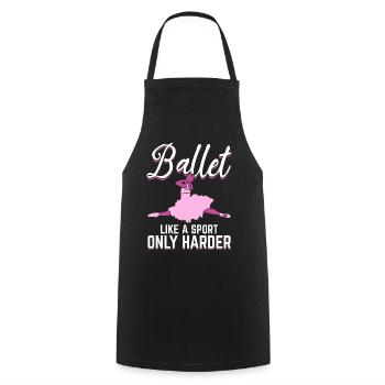 Le ballet comme un sport n’est que plus difficile - Tablier de cuisine - noir - Devant - AI Model Male 185 dark (185cm)