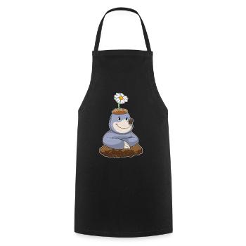 Mole Daisy - Cooking Apron - black - Front - AI Model Male 185 dark (185cm)
