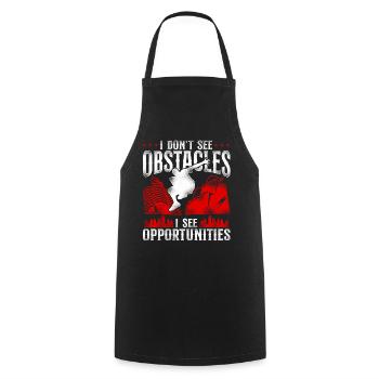 Parkour Free Running Traceur - Cooking Apron - black - Front - AI Model Male 185 dark (185cm)