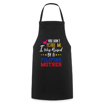Philippines Filipina Flag Son Mother I Gift - Cooking Apron - black - Front - AI Model Male 185 dark (185cm)