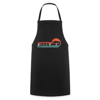 Motorhome Driver Camping born in 1959 Birthday - Cooking Apron - black - Front - AI Model Male 185 dark (185cm)