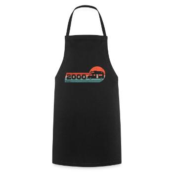 Motorhome Driver Camping Born in 2000 Birthday - Cooking Apron - black - Front - AI Model Male 185 dark (185cm)