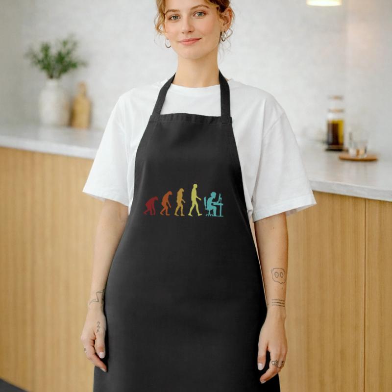 Programmer Evolution Full Stack Coder Software Cooking Apron
