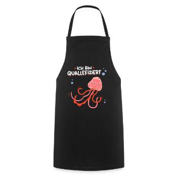 Je suis une méduse infectée méduse amoureuse méduse méduse - Tablier de cuisine - noir - Devant - AI Model Male 185 dark (185cm)
