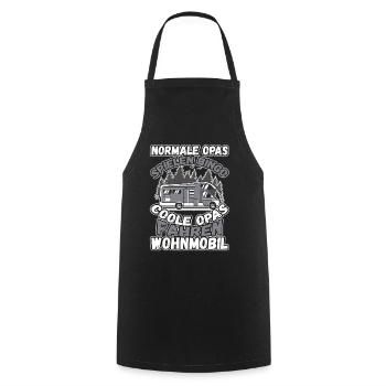 Opas Spielen Bingo Coole Opas Fahren Wohnmobil - Kochschürze - Schwarz - Vorne - AI Model Male 185 dark (185cm)