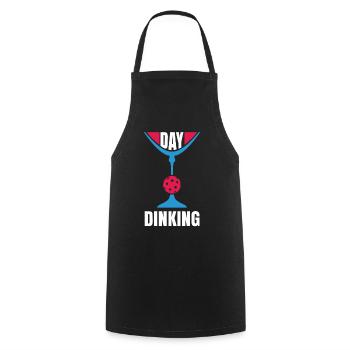 Day Dinking Funny Martini Pickleball - Cooking Apron - black - Front - AI Model Male 185 dark (185cm)