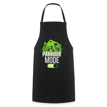 Parkour Free Running Traceur - Cooking Apron - black - Front - AI Model Male 185 dark (185cm)