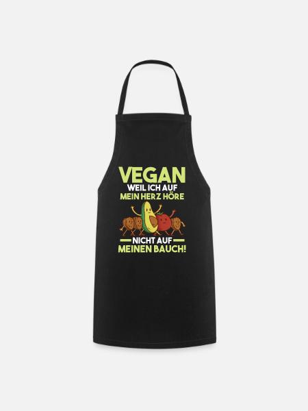 Veganer Vegan - Kochschürze - Schwarz