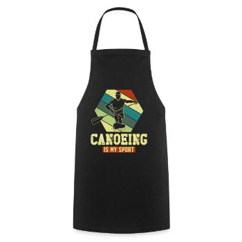 Canoe Canoeing Racing Canoe - Cooking Apron - black - Front - AI Model Male 185 dark (185cm)
