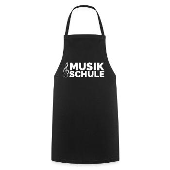 Musikschule Musik Unterricht lernen Piano Gitarre - Kochschürze - Schwarz - Vorne - AI Model Male 185 dark (185cm)