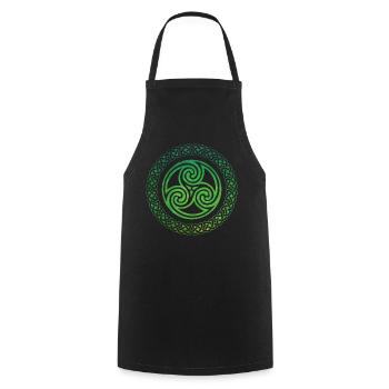 Celtic Knot - Cooking Apron - black - Front - AI Model Male 185 dark (185cm)