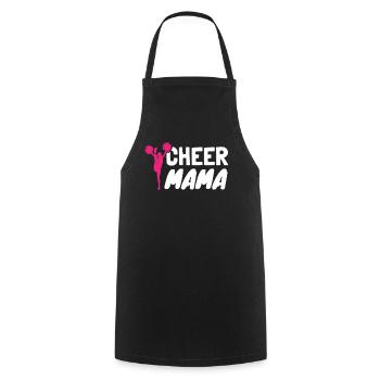 Cheer Mom - Kochschürze - Schwarz - Vorne - AI Model Male 185 dark (185cm)
