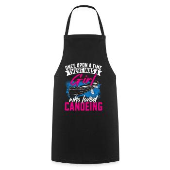 Canoe Canoeing Girl Once Upon A - Cooking Apron - black - Front - AI Model Male 185 dark (185cm)
