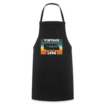 Camping car Camping born in 1996 Birthday - Cooking Apron - black - Front - AI Model Male 185 dark (185cm)