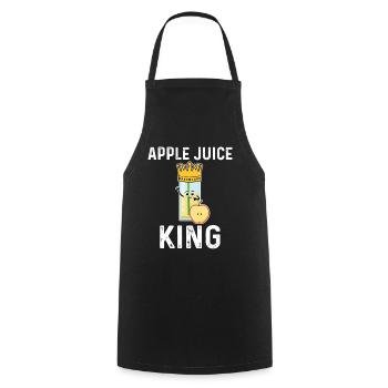 Apple juice king - Cooking Apron - black - Front - AI Model Male 185 dark (185cm)