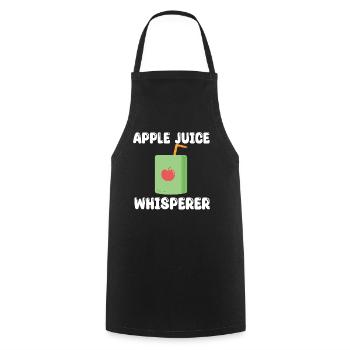 Apple Juice Whisperer - Cooking Apron - black - Front - AI Model Male 185 dark (185cm)