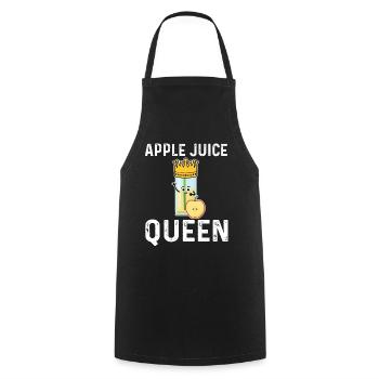Apple Juice Queen - Cooking Apron - black - Front - AI Model Male 185 dark (185cm)