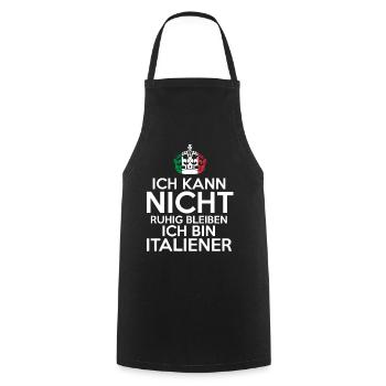 Italia Italien Italiener Italienisches - Kochschürze - Schwarz - Vorne - AI Model Male 185 dark (185cm)