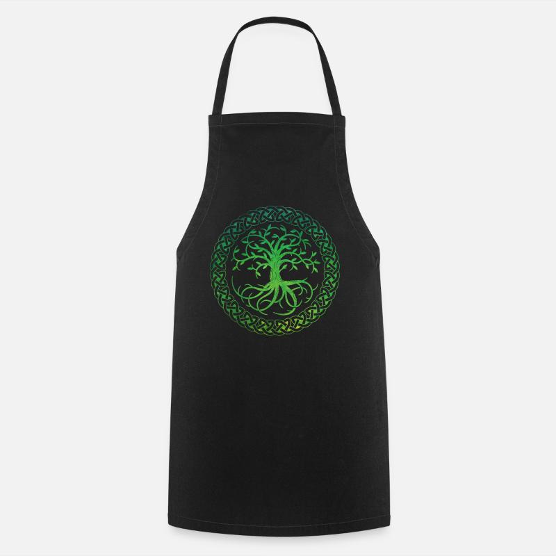 Arbre de vie celtique - Tablier de cuisine - noir