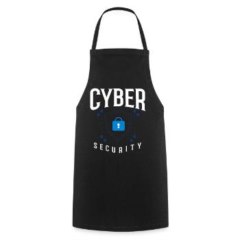 Cyber Security Information Computer Sicherheit - Kochschürze - Schwarz - Vorne - AI Model Male 185 dark (185cm)