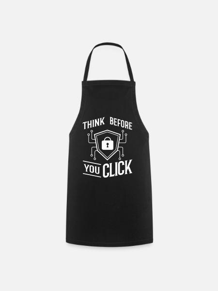 Cyber Security Information Computer Sicherheit - Kochschürze - Schwarz