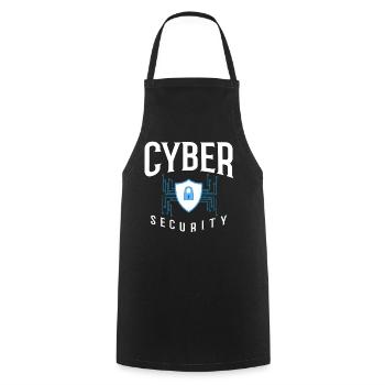 Cyber Security Information Computer Sicherheit - Kochschürze - Schwarz - Vorne - AI Model Male 185 dark (185cm)